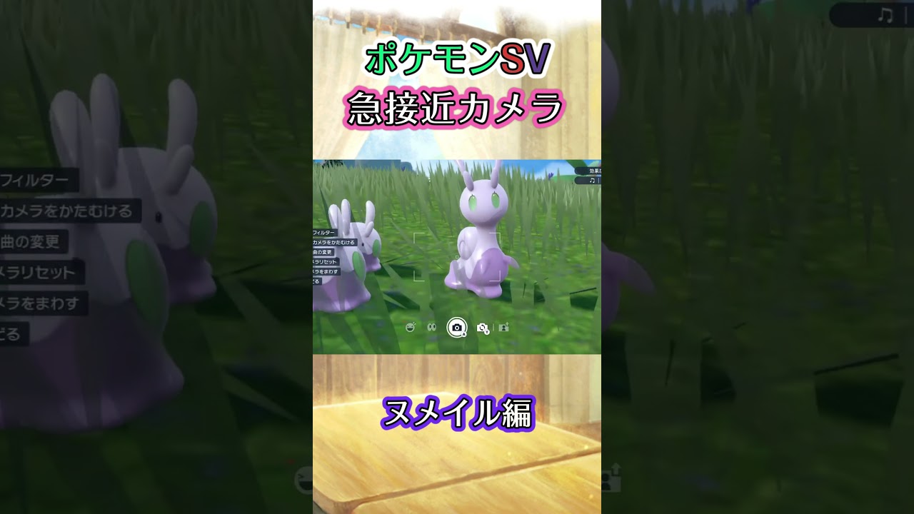 【ポケモンSV】ヌメイルとヌメラをゆっくり眺めるだけの動画 #ポケモン #ポケモンsv #ヌメイル #shorts