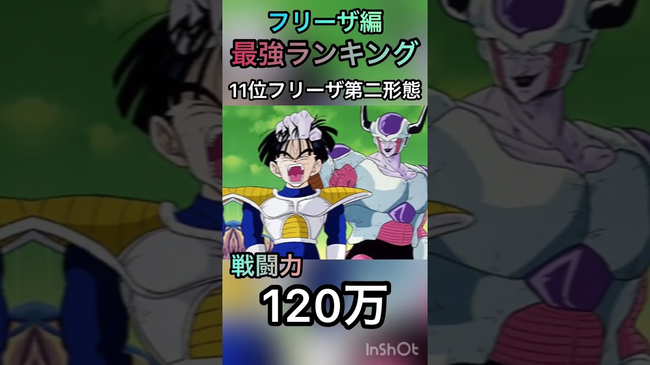 ドラゴンボールZ フリーザ編個人的強さランキング#ドラゴンボール #ナメック星 #フリーザ #フリーザ編 #shorts #DB #dbz