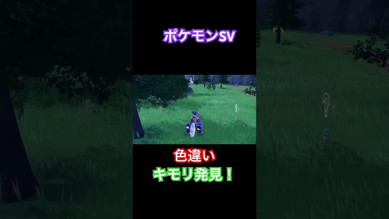 【ポケモンSV】色違いキモリ発見！ #ポケモン #ポケモンsv #pokemon #shorts