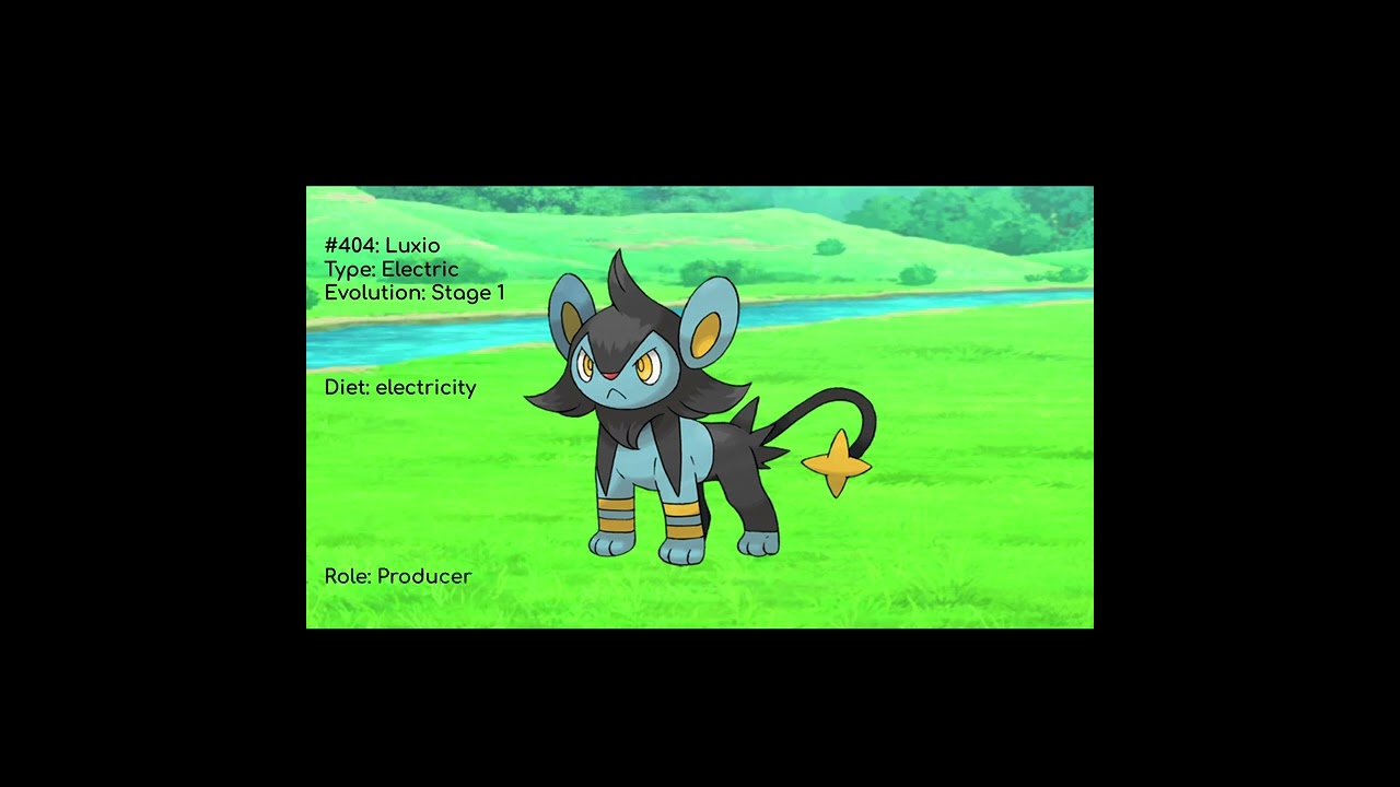 Pokémon Food Chain: #404 Luxio #pokemon