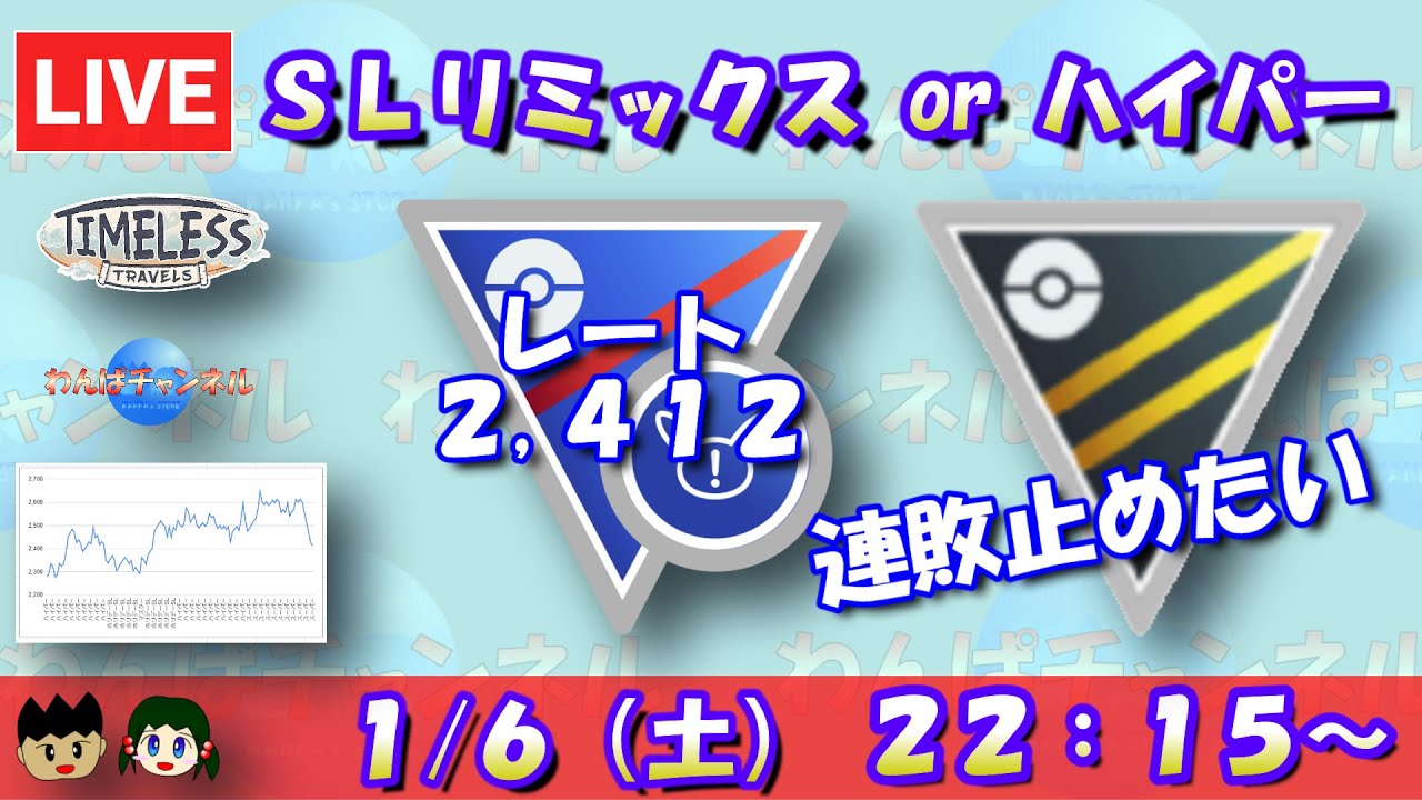 【ポケGO】スーパーリーグリミックス or ハイパーリーグ！連敗止めたい！！そしてコミュデイお疲れ様！！レート：2,512～【ハイパーリーグ】【GBL】 #ポケモンGO