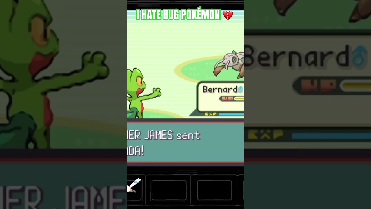 I HATE BUGS #pokemon #newyoutuber #gaming #nuzlocke #games #funny #pokemonemerald #gamer #memes