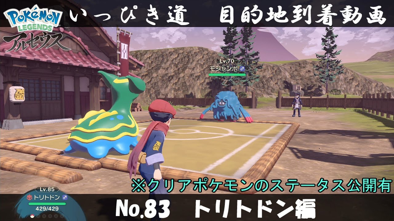 【いっぴき道攻略】No.83 トリトドン編【Pokémon LEGENDS アルセウス】