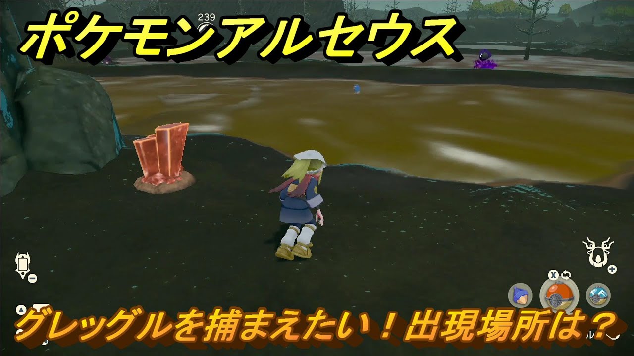 ポケモンアルセウス　グレッグルを捕まえたい！出現場所は？　＃６４　【Pokémon LEGENDS アルセウス】