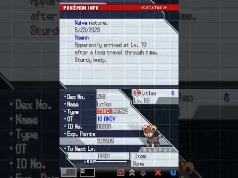LITLEO in POKEMON BW2 #pokemon #romhacking #bw2
