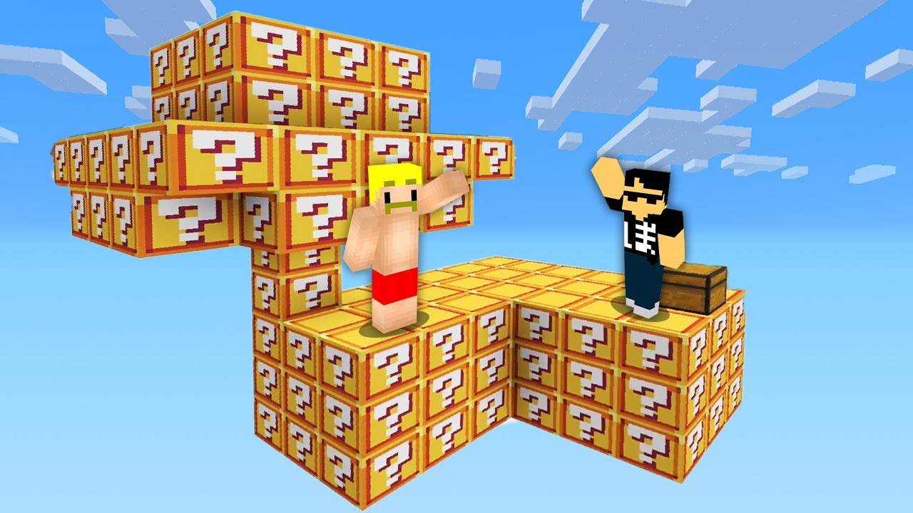 ラッキーブロック島から始まるサバイバルが地獄でした【マイクラ】