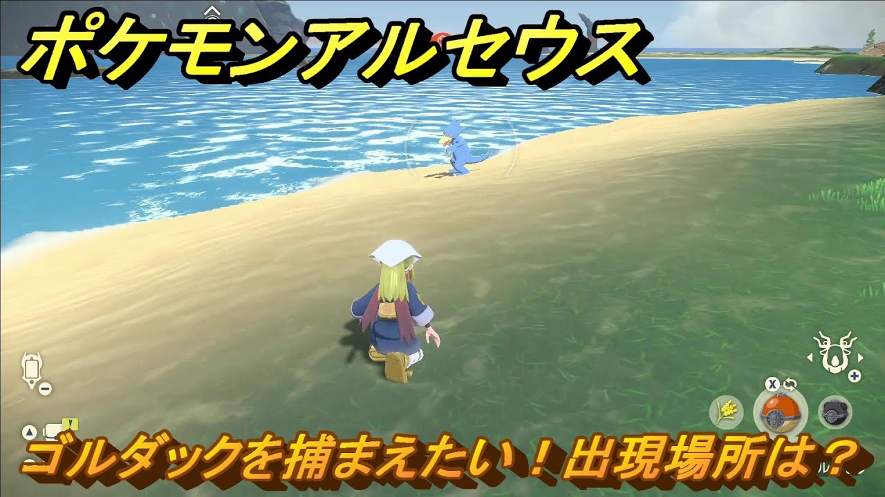 ポケモンアルセウス　ゴルダックを捕まえたい！出現場所は？　＃９１　【Pokémon LEGENDS アルセウス】