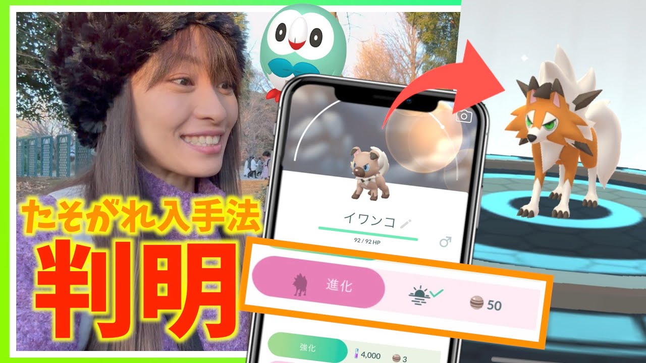 たそがれルガルガン、入手方法判明！！色違いモクローと一緒に探した結果、とんでもないことになりましたwww【ポケモンGO】