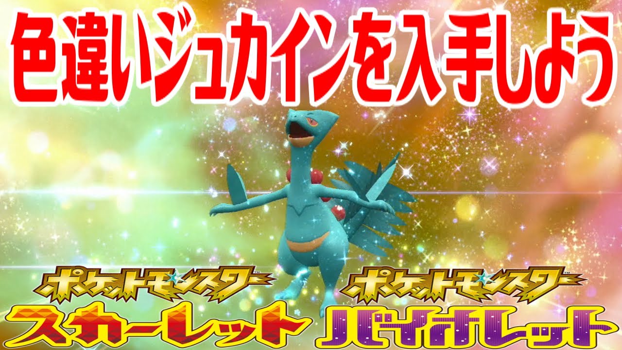 【ポケモンSV】色違いジュカインを入手しよう 進化入手【ポケットモンスター スカーレット・バイオレット ゼロの秘宝 藍の円盤】Pocket Monsters