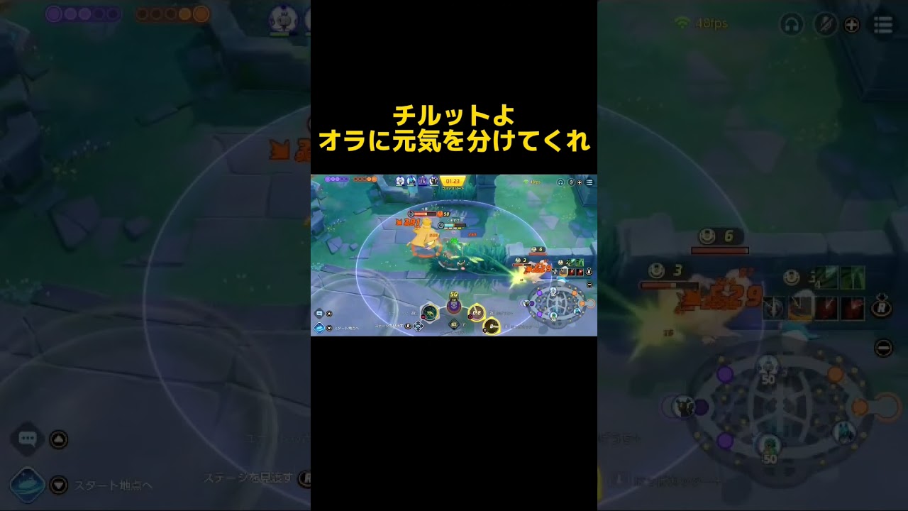 チルットよオラに元気を分けてくれ#ポケモンユナイト #pokemonunite #decidueye #shorts