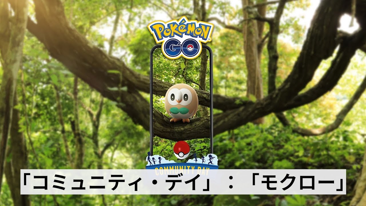 「コミュニティ・デイ」：「 #モクロー 」！６日（土）です！レイド用は弱いのか...GBLは？高個体＆厳選個体探します！頑張るぞ！