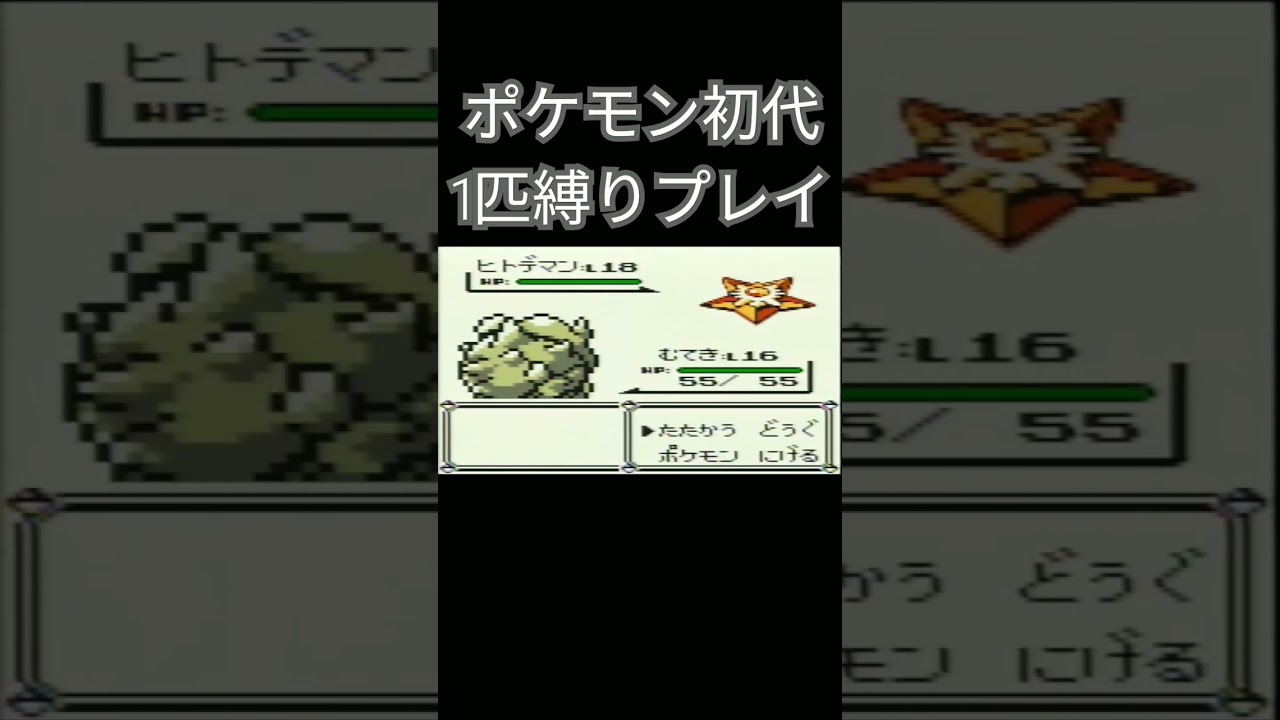 【ポケモン初代】ポケモン初代1匹縛りプレイ!!サイホーンver【縛りプレイ】#ポケモン初代 #縛りプレイ #サイホーン #サイドン #ゲーム実況