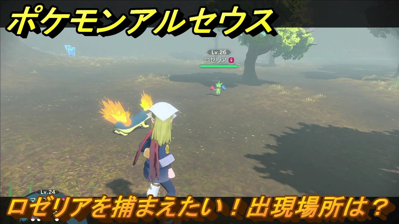 ポケモンアルセウス　ロゼリアを捕まえたい！出現場所は？　＃７０　【Pokémon LEGENDS アルセウス】