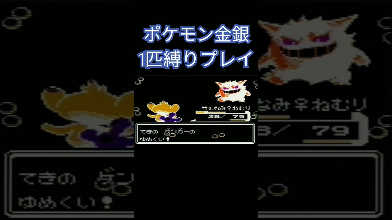 【ポケモン金銀】ポケモン1匹縛りプレイ!!エイパムver【縛りプレイ】#ポケモン金銀 #縛りプレイ #エイパム #ゲーム実況
