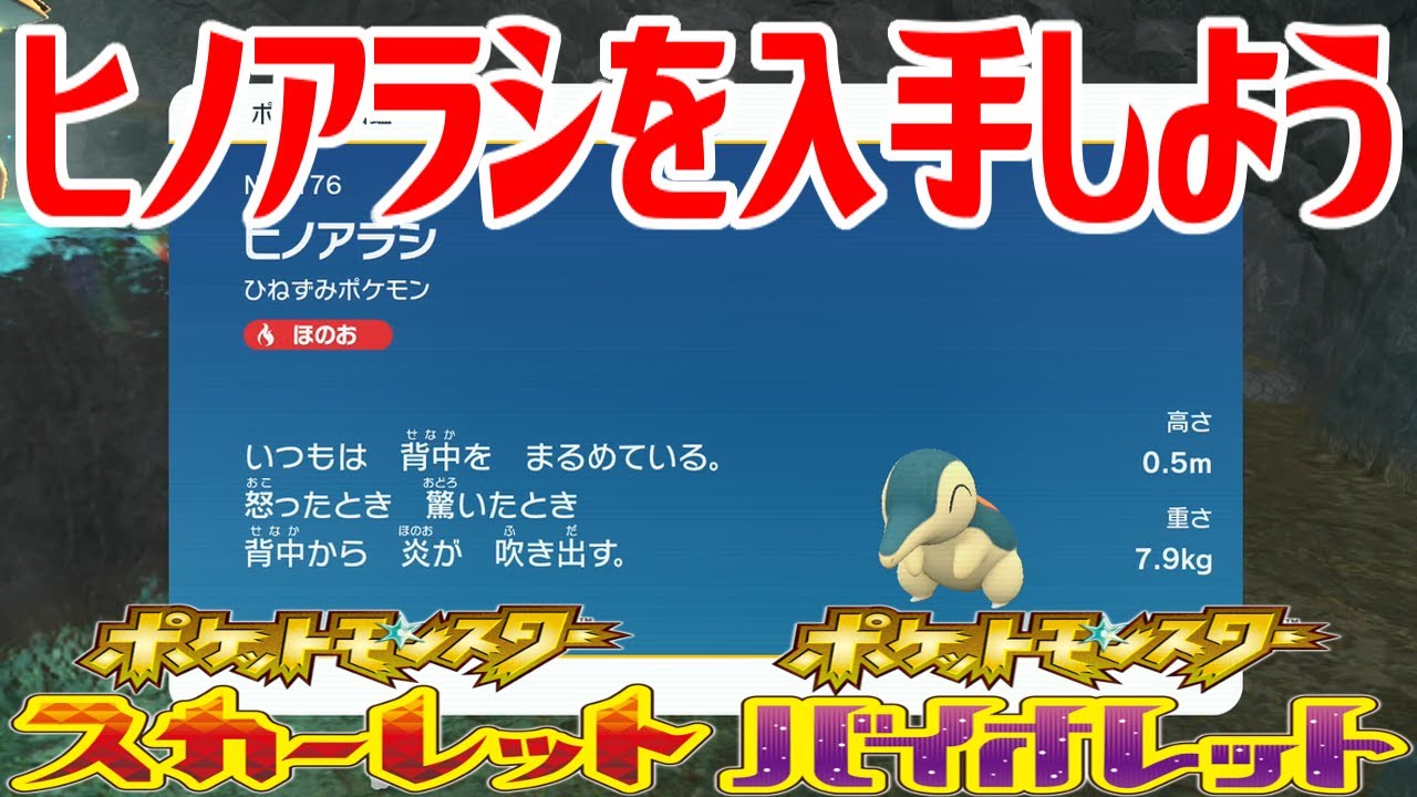 【ポケモンSV】ヒノアラシを入手しよう【ポケットモンスター スカーレット・バイオレット ゼロの秘宝 藍の円盤】Pocket Monsters