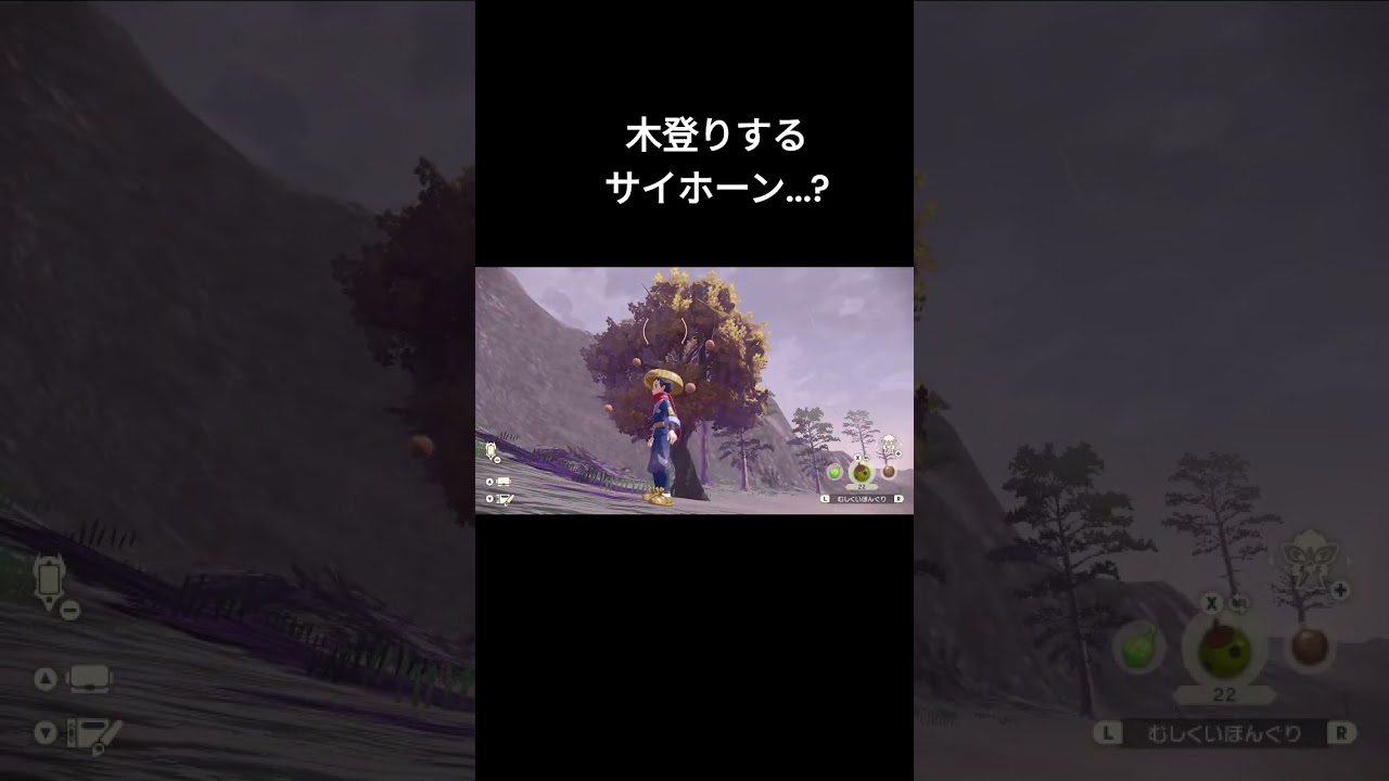 【バグ？】人間を警戒して木登りするサイホーン #shorts