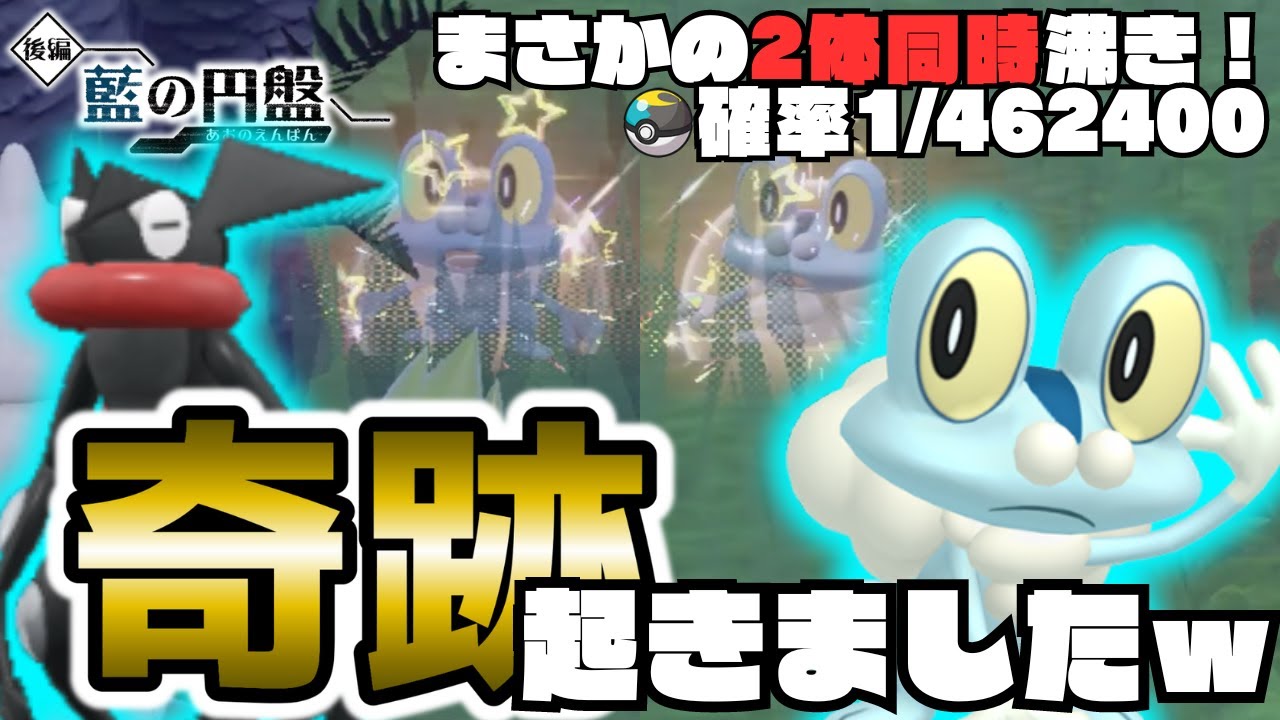 【解説＆奇跡】ケロマツの色違い2体動時に出たんだがwww簡単厳選スポット解説‼