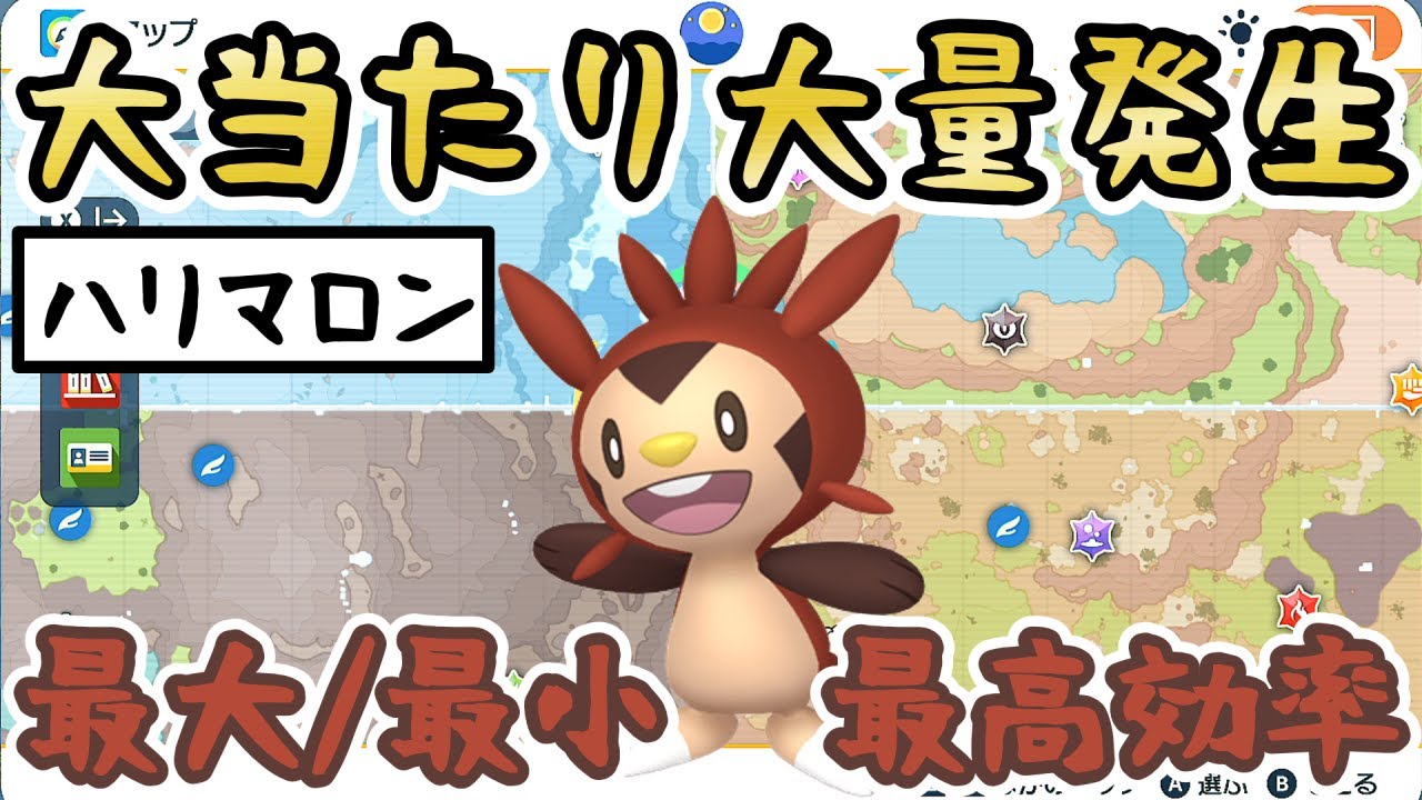 【色違いハリマロン/色厳選】最大/最小も狙えるおすすめの大量発生スポットをご紹介！(ハリボーグ/ブリガロン)【 #ポケモンSV 】