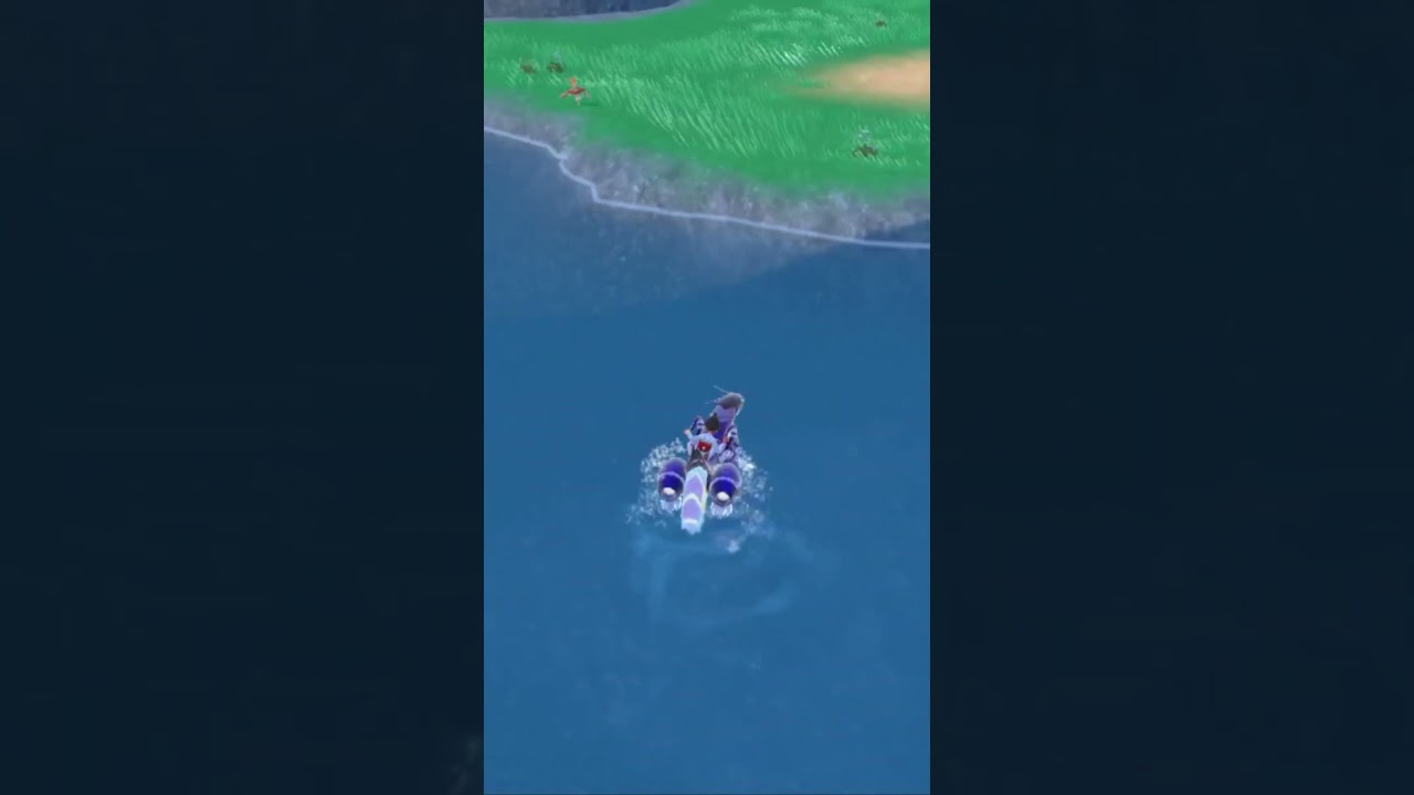 水の中のガーディ #ポケモンSV #ポケモンバイオレット #ポケモンスカーレット #碧の仮面