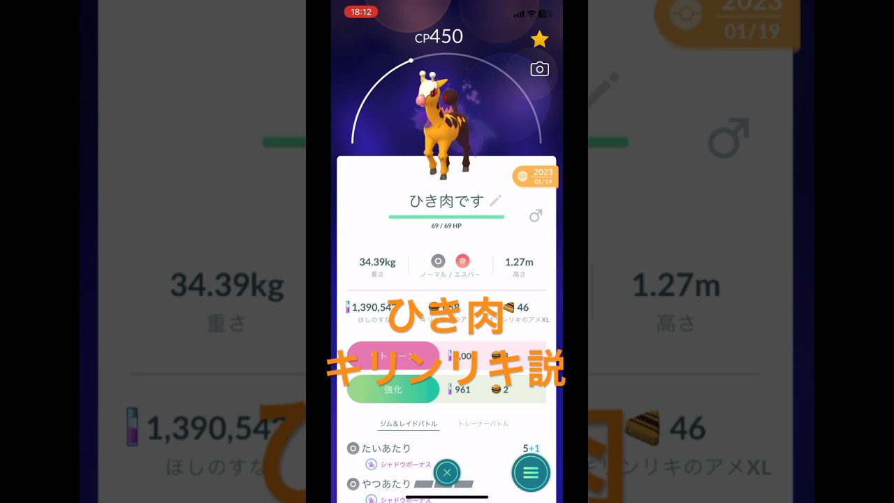 ひき肉、キリンリキ説 #shorts #ポケモン #ちょんまげ小僧 #ひき肉です