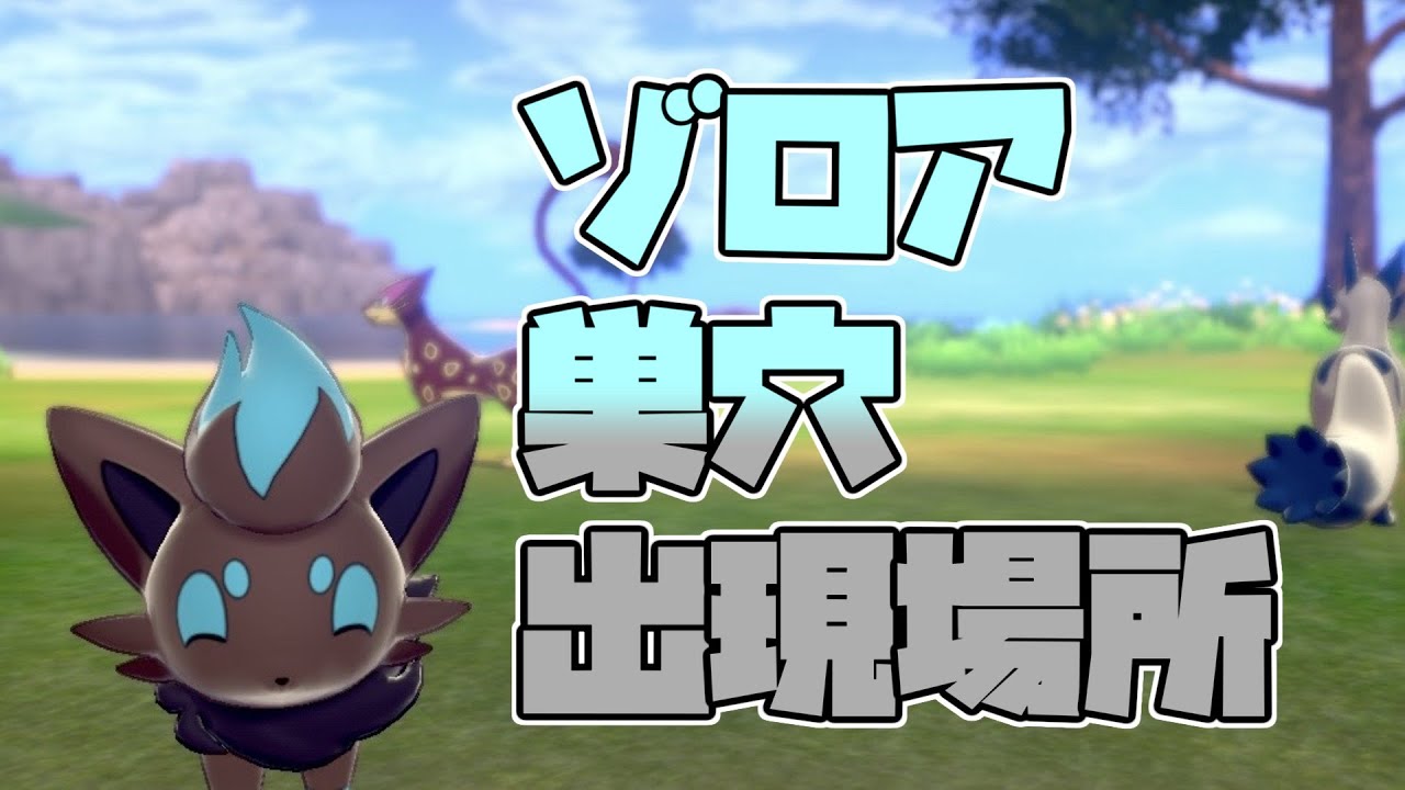 【鎧の孤島】ゾロアの出現場所　レイド巣穴はここです！
