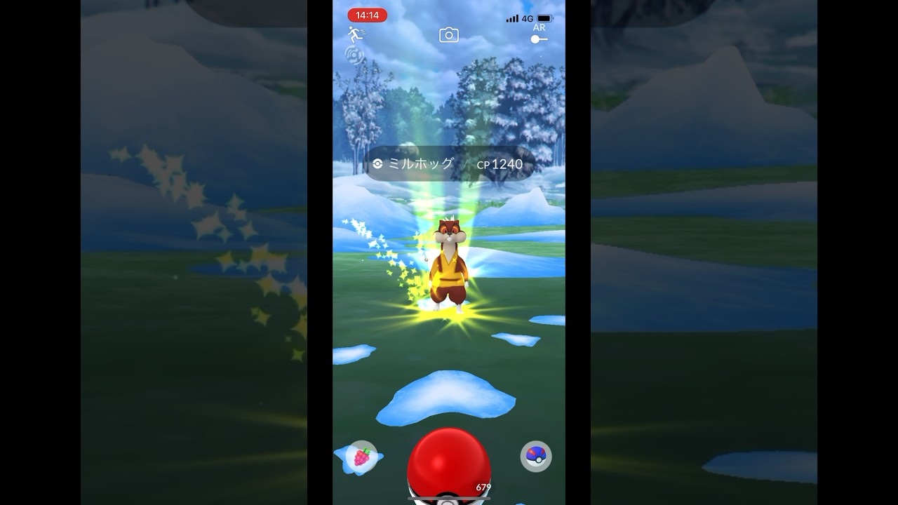 ポケモンgo 野生のミルホッグゲットチャレンジ　#pokemongo