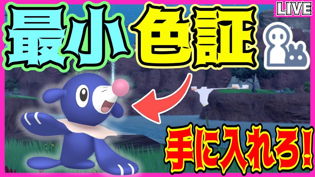 【ポケモンSV】緊急ミッション⁉️”最小”色違いアシマリを手に入れろ！！#4 【初見さん大歓迎】【藍の円盤】