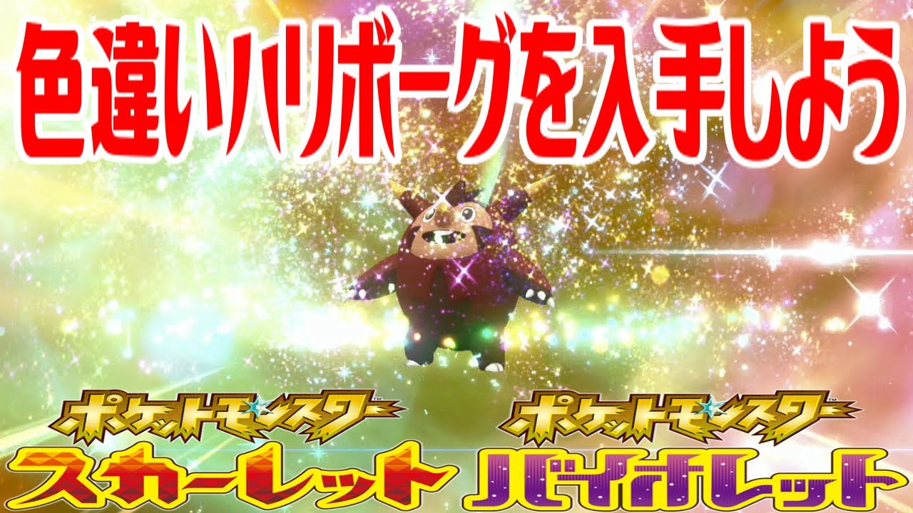 【ポケモンSV】色違いハリボーグを入手しよう 進化入手【ポケットモンスター スカーレット・バイオレット ゼロの秘宝 藍の円盤】Pocket Monsters
