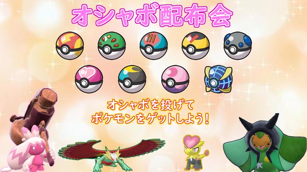 オシャボ配布会！サファリコンペもちょっとあるよ～（ポケモンSV）