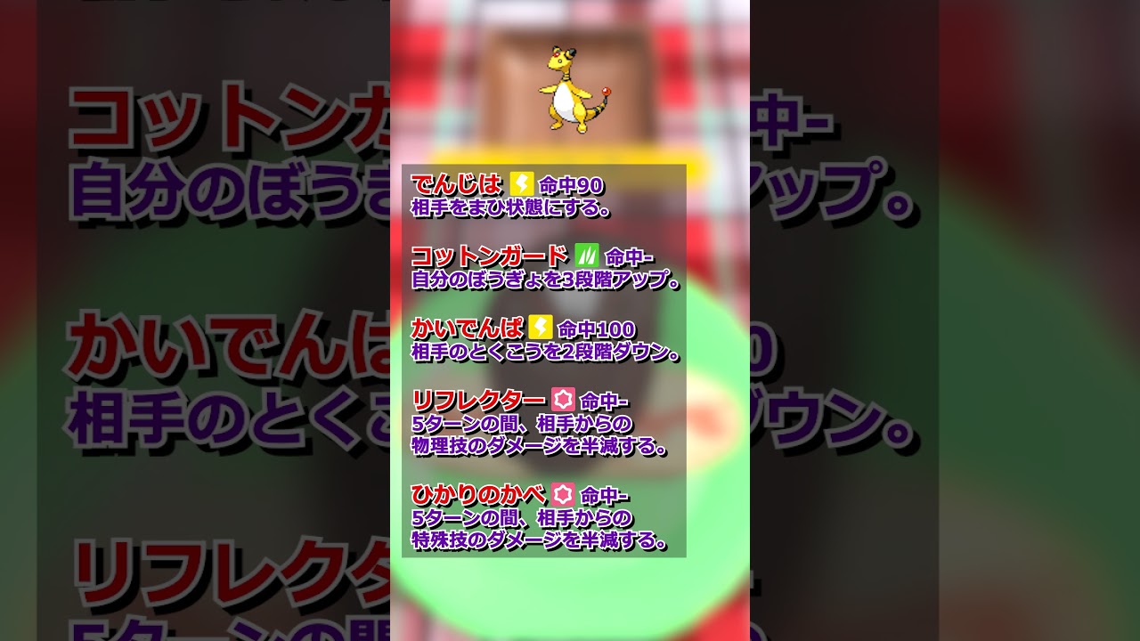 ポケモンSV対戦用解説 デンリュウ