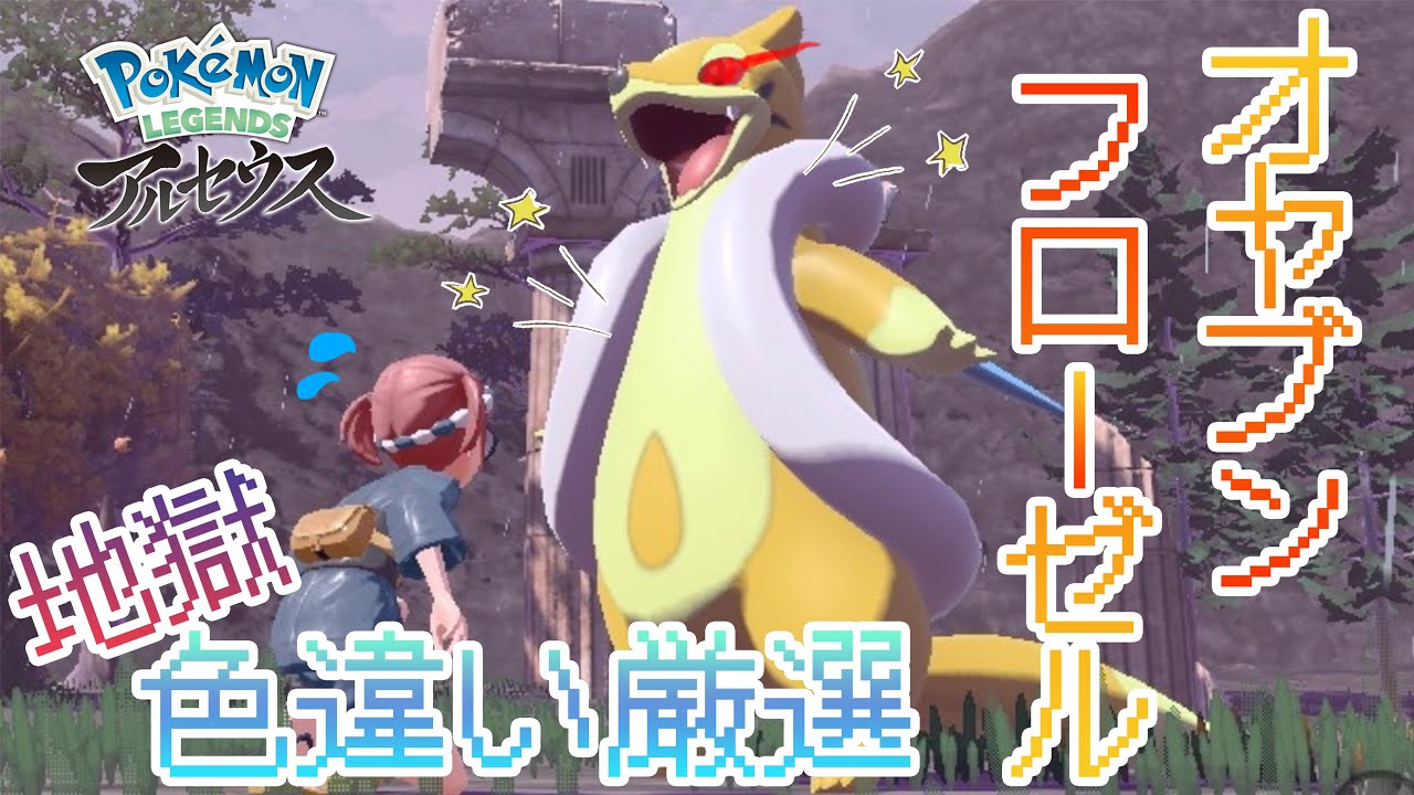 【地獄】オヤブンフローゼルの色違いを捕まえたい！！【ポケモンレジェンズアルセウス】