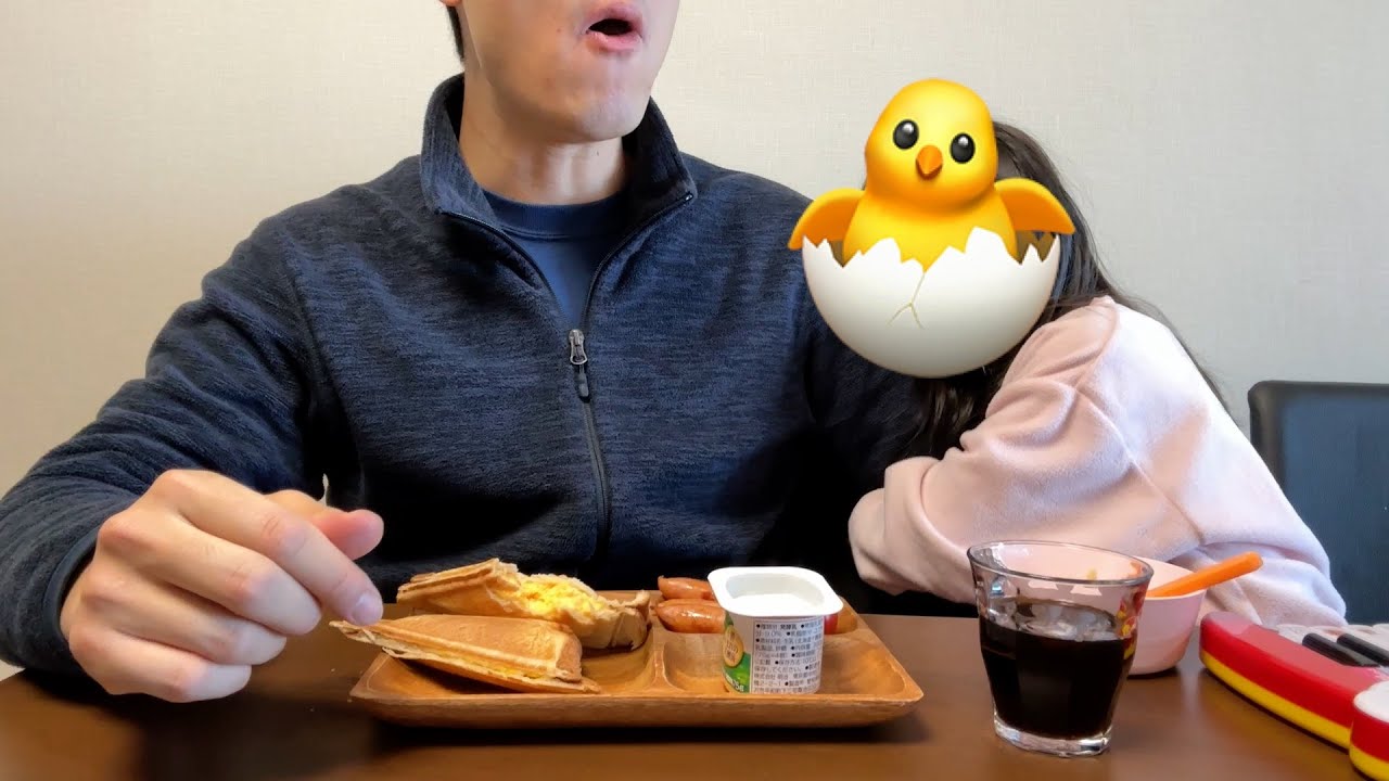 なんでもない日曜日の朝ごはん【卵ホットサンド】