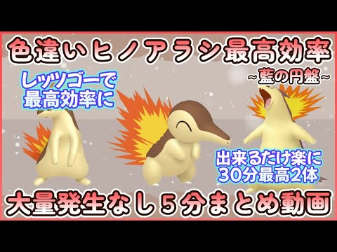 色違いヒノアラシ最高効率レッツゴー厳選 5分まとめ動画 検証中30分最高2体 #ポケモンsv #最高効率 #色違い #ヒノアラシ ＃マグマラシ ＃バクフーン #藍の円盤 #御三家 #半自動