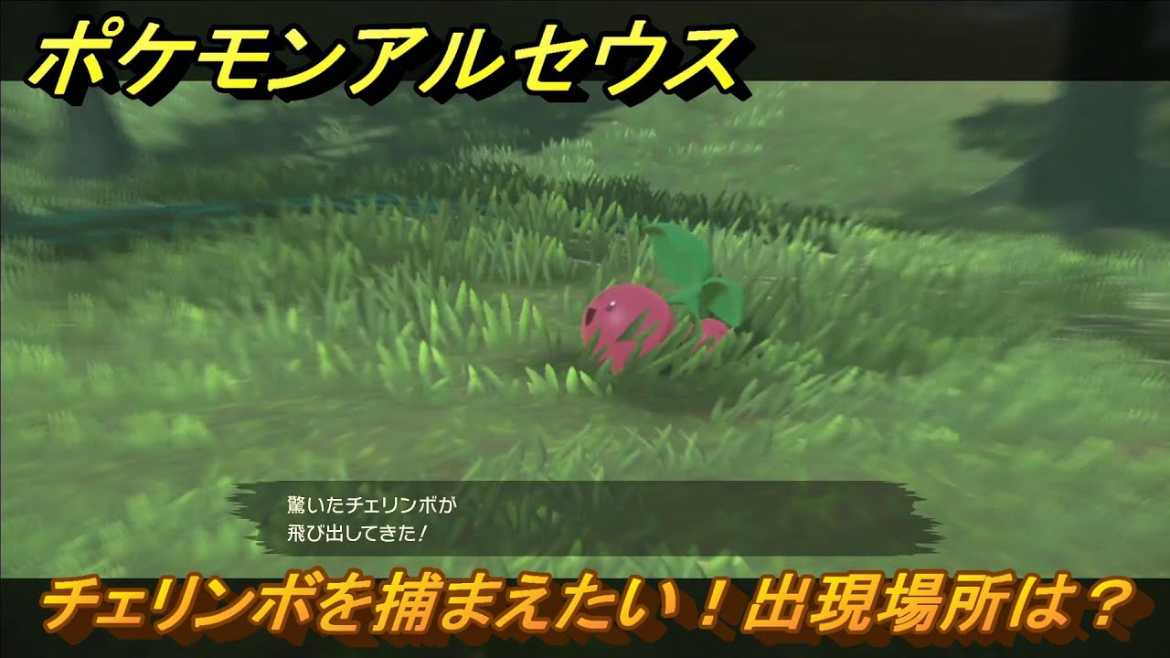 ポケモンアルセウス　チェリンボを捕まえたい！出現場所は？　＃３３１　【Pokémon LEGENDS アルセウス】