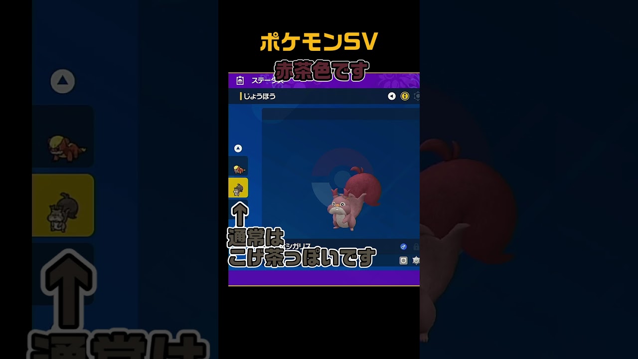色違いホシガリス #shorts　ポケモンSV