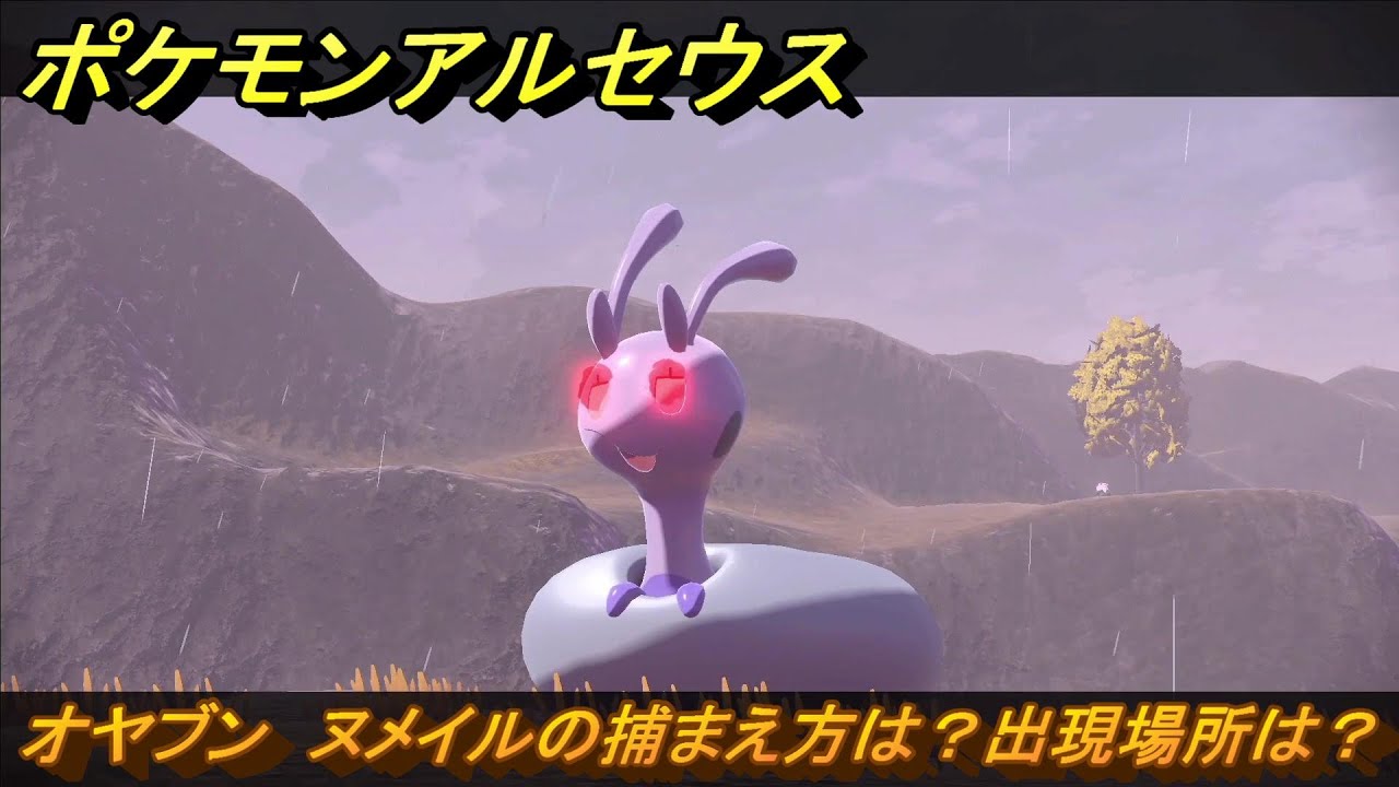 ポケモンアルセウス　オヤブン　ヌメイルの捕まえ方は？出現場所は？　＃４０１　【Pokémon LEGENDS アルセウス】