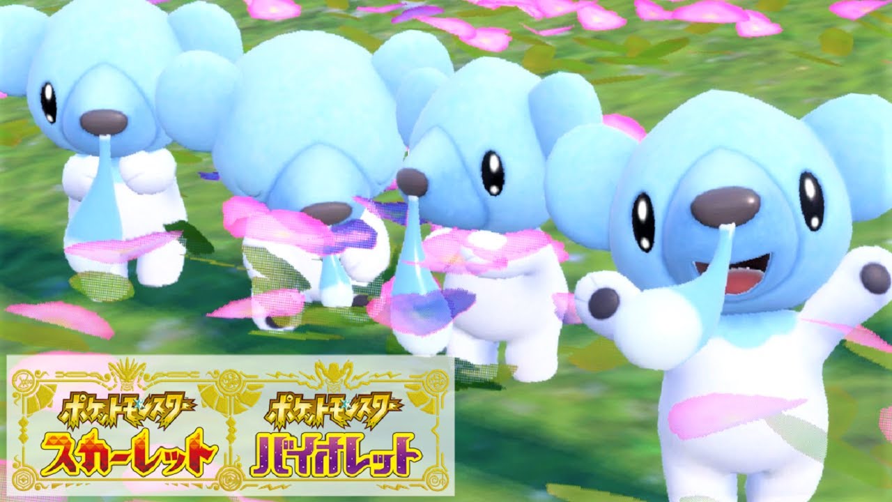 【可愛い】クマシュン６匹に囲まれて癒されピクニック【ポケモンSV】