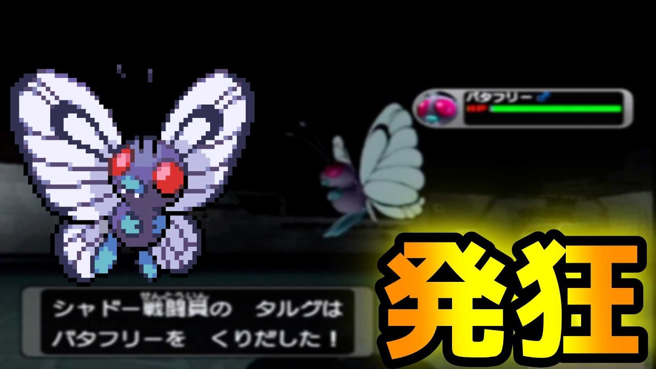 【ポケモンXD闇の旋風ダークルギア】最推しのバタフリーほちい