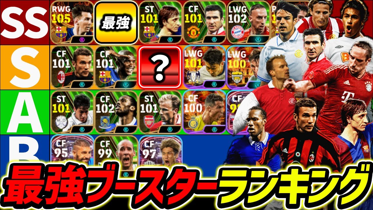 【最新版】ブースター最強TierランキングFW編！SSランクは環境最強！ブースター徹底解説！【eFootball2024,イーフットボール2024,イーフト】