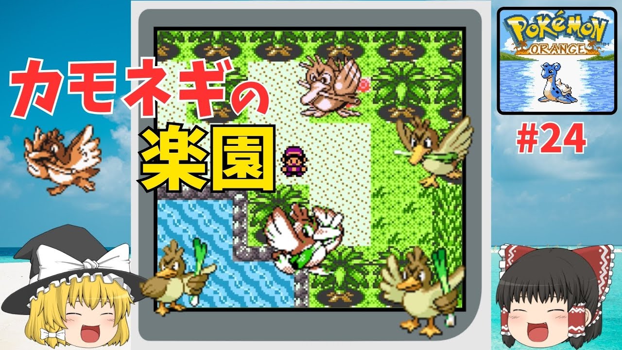 【ポケハック】おいでよ南国の島！カモネギが集まる神秘の島に上陸！『ポケモン オレンジ (Pokemon Orange)』を翻訳プレイ #24【ゆっくり実況】