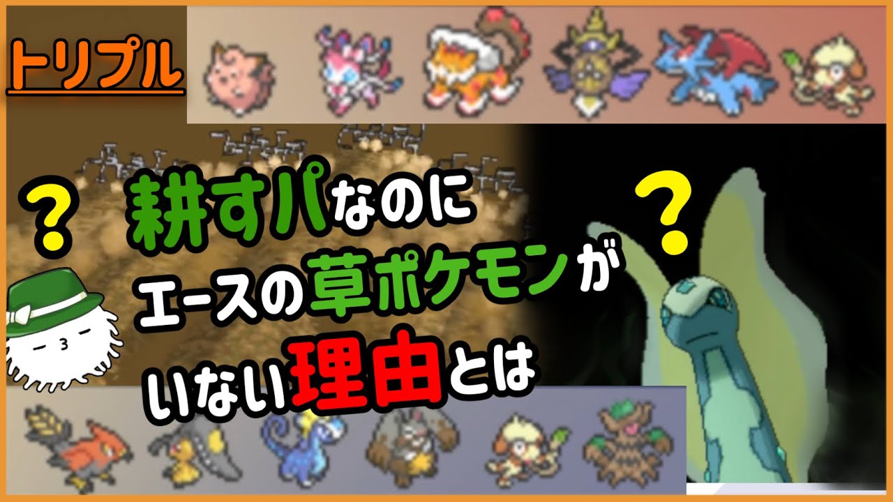 【ORASトリプル】耕すパーティなのにエース級の草タイプがいない理由とは…？