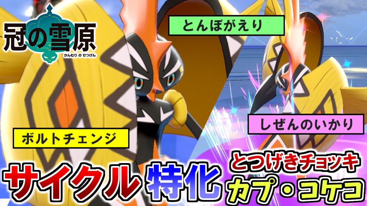 サイクル特化型、ガチ強「カプ・コケコ」【冠の雪原】