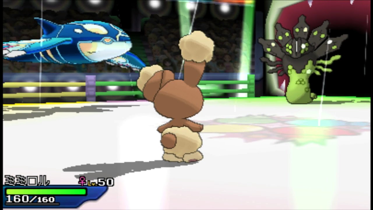 伝説ポケモン達のバトルに巻き込まれる未進化ポケモン達