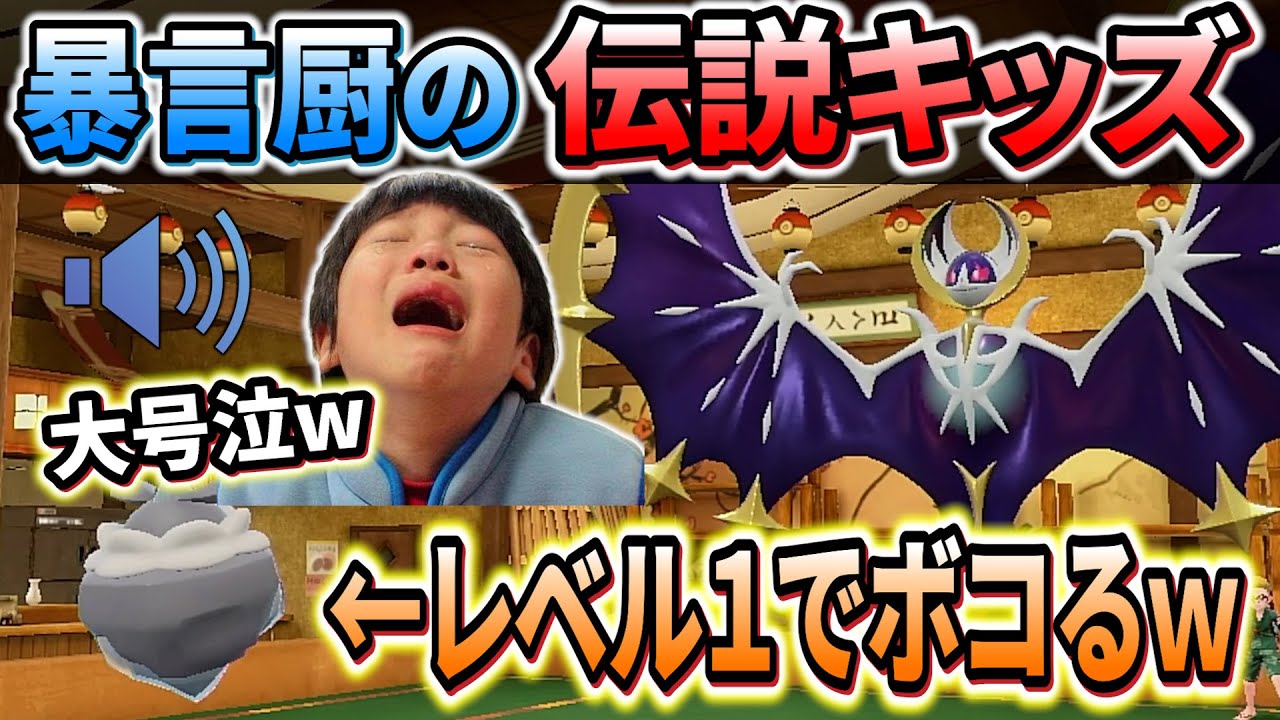 【ポケモンsv】通話で暴言を吐きまくる伝説キッズをレベル１でボコボコにしたら号泣したｗｗｗ
