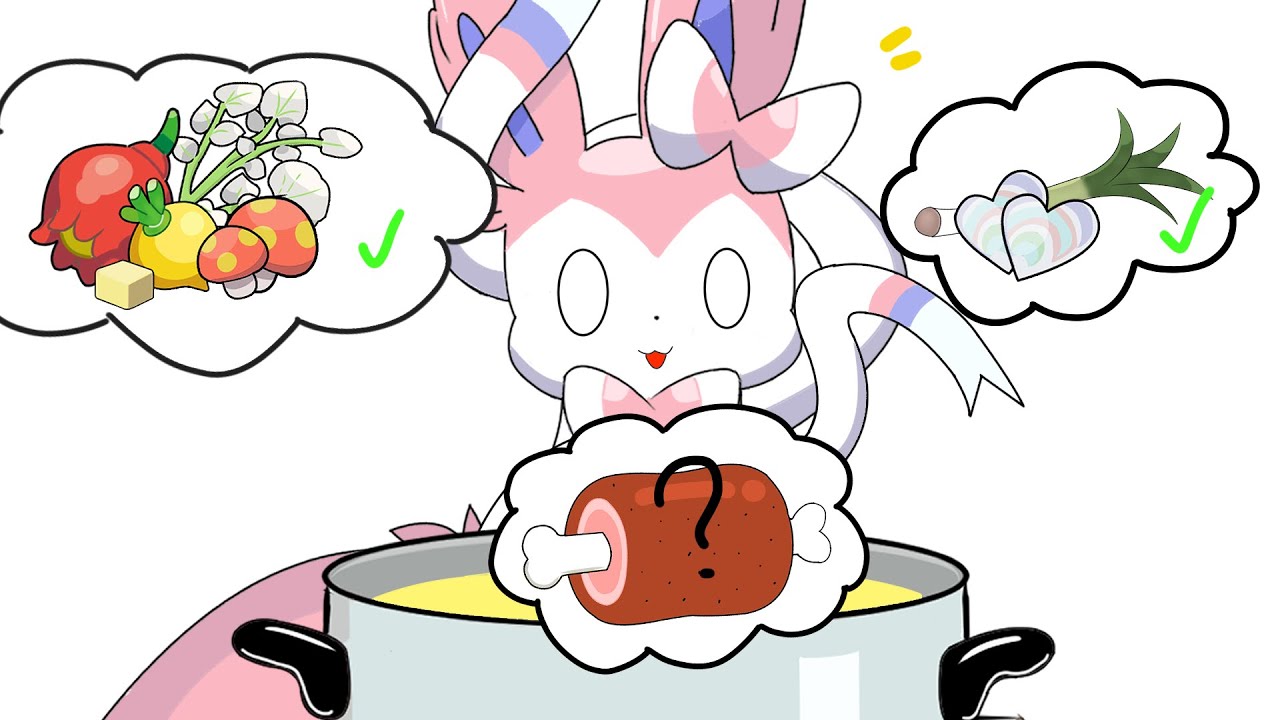 【ポケモン】イーブイxニンフィア | 鍋物を食べま | #ポケモン