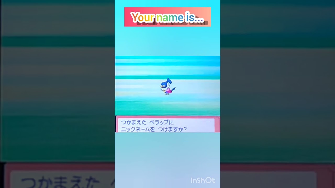 【ポケモンDP】色違い捕獲日記　62日目　ペラップ　【PokémonDP】The diary Capturing shiny Pokémon's　Day62　Chatot　#shorts