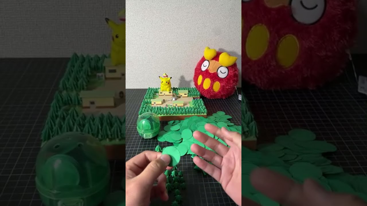 【ポケモンジオラマ】34番道路の木を作ってます25日目