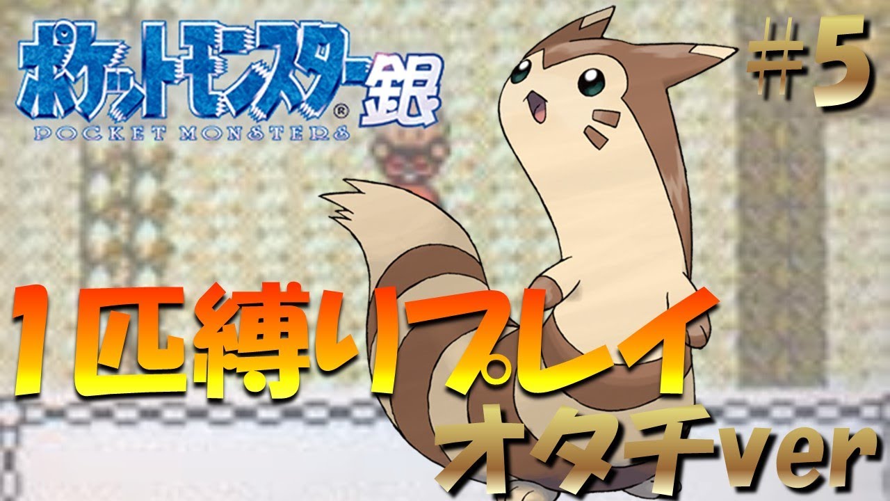 【ポケモン金銀】ポケモン1匹縛りプレイ!! オタチきみに決めた！part5【ゲーム実況】【縛りプレイ】