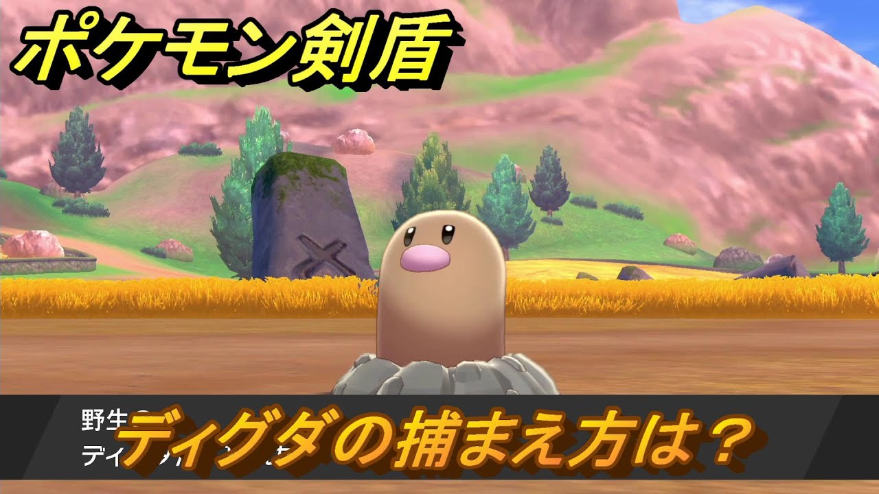 ポケモン剣盾　ディグダの出現場所は？オススメの場所は？天気は？ポケモン図鑑コンプへの道！　最新版【ポケモンソード・シールド】