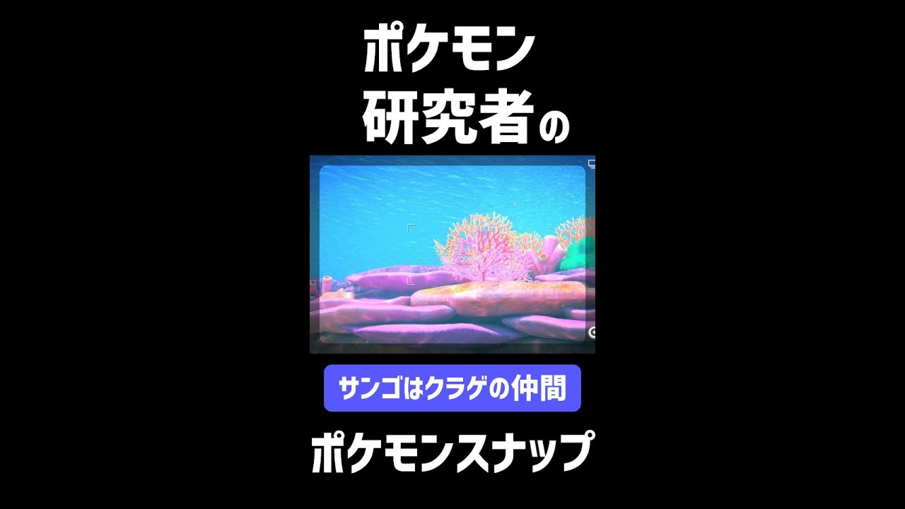 ポケモン研究者、本気のポケモンスナップ｜レンティル海床　#Shorts